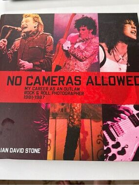 No Cameras Allowed - Rock & Roll Photography Book (Red Accent)